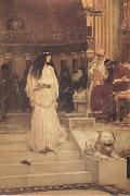 John William Waterhouse Mariamne leaving the Judgement Seat of Herod (mk41) oil on canvas